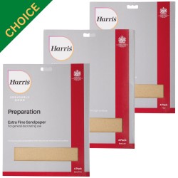 Harris Seriously Good Sandpaper Sheets 4 Pack